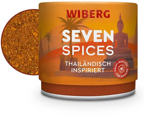 WIBERG Seven Spices Gewürzzubereitung – Thailändisch inspirierte Würzmischung mit Zitronengras & Koriander – Ideal für Fleisch, Fisch und Gemüse, 100 g