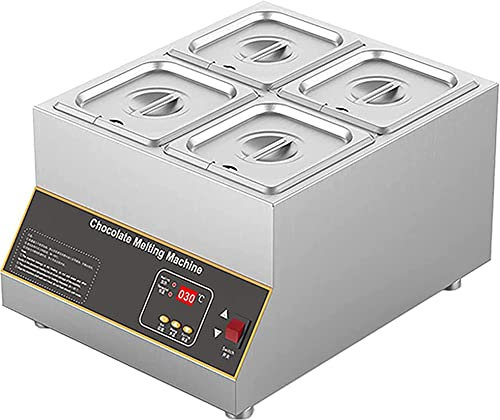 Melting Pot per Cioccolato Controllo Digitale Macchina per Temperare Cioccolato Professionale 1-4 Serbatoio Macchina per Melting Pot per Cioccolato Elettrica Commerciale | 0-85℉ Regolabile (grigl