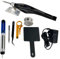 AOYUE Mini T-12 Active Soldering Iron Kit with Solder Wire, Tweezers, Soldering Iron Stand, Wire Stripper, and Solder Sucker