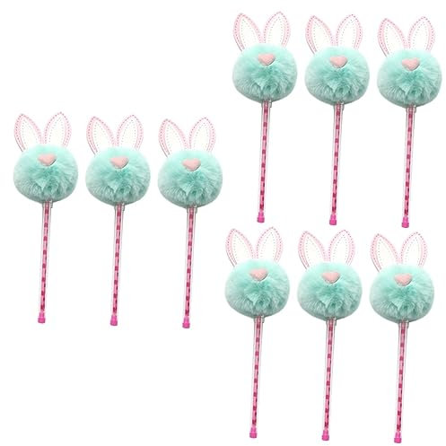 STOBOK 9 Stk Neutrale Stifte Flauschiger Plüschstift Kinderstifte 0,5 Mm Gelstifte Füller Schwarzer Unterschriftenstift Zeichenstift Kaninchen-plüsch-stift 0,5 Mm Stifte Hase Tinte