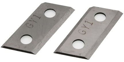 Original Scheppach Wendemesser Set für Gartenhäcklser GS55 | Häckslermesser Set bestehend aus 2 Messer | Ersatzmesser Häcksler 81x30x4mm