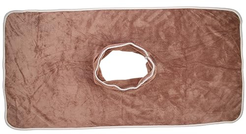 TOVINANNA 2 Piezas Toalla Agujero toallitas WC Pastillas WC Toalla Blanca Cubierta Facial de SPA de Belleza Toallas Blancas Almohadillas faciales Toalla de Masaje Herramienta de Masaje Cuna