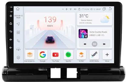 Android 13 Car Radio per Citroen C3/C3 aircross 2017-2023 per Citroen C4/C4 aircross (Brasile) 2017-2023 con Carplay Wireless Auto Android 8-Core 4G + 32G QLED Schermo WiFi Navigazione Bluetooth 5.0