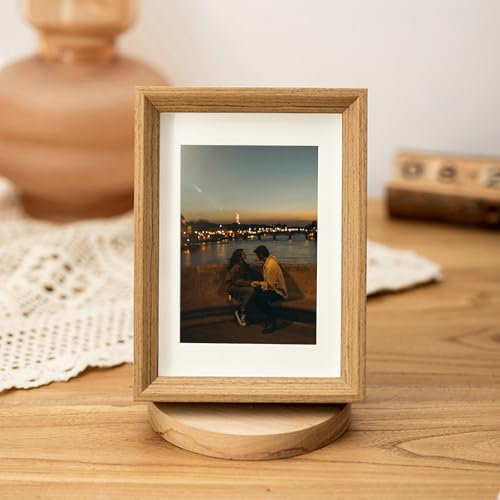 Stfery Photo Frame 13x8 Holz Photo Frame MDF für Mehrere Fotos, Tischplatte, Vertikal