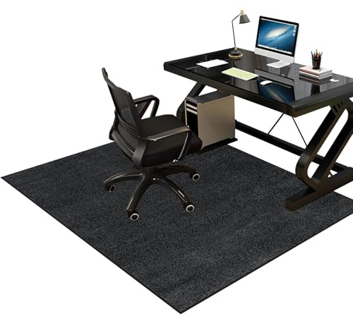 200 x 250 cm Gaming Teppich Stuhlunterlage Bürostuhl Unterlage Bodenschutzmatte Bürostuhl Bodenschutzmatte für Hartböden Kratzfest Bodenmatte Stuhlunterlage Schreibtischstuhl Unterlage für Laminat