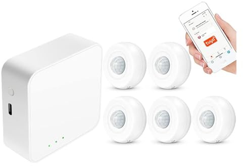 Kit Alarma Casa, TUYA WIFI ZIGBEE Bluetooth Smart Home System System Door Open Sensor Hub Smart Life App Trabajo remoto(G)
