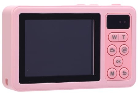 AKLOSIPY 4K 48MP 18X Digital Zoom Camera IP68 Vlog Camera with Dual Screens for Teens Beginners (Pink)