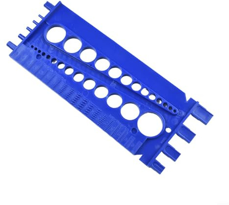Medidor de herramientas de medición para tornillos métricos y roscados Tuercas Pernos con diámetro, paso, prueba de longitud para aplicaciones técnicas (azul)