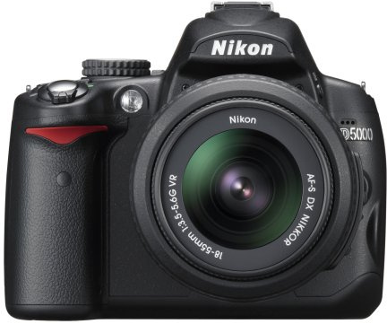 Nikon D5000 12.3 MP DX Digital SLR Camera with 18-55mm f/3.5-5.6G VR Lens and 2.7-inch Vari-angle LCD