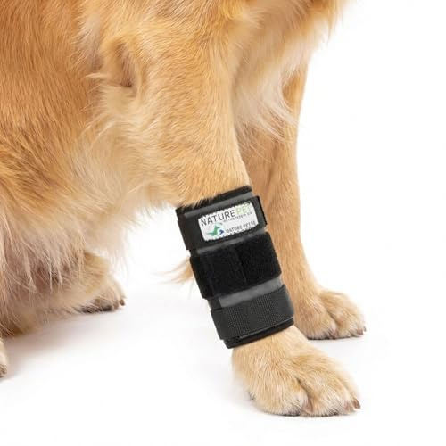 Nature Pet Medium Vorderlauf Bandage für Hunde, Karpal Gelenk- & Knochenschutz für Hunde - geeignet für leichte Gelenkinstabilitaeten - leichte Bänderdehnungen - Leckschutz und Verbandschutz OP (XL)