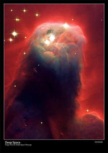 Hubble Teleskop Poster – Gespenst, Säule von Gas- und Staub – Größe A1–84 x 59 cm (ca.) [DS6]