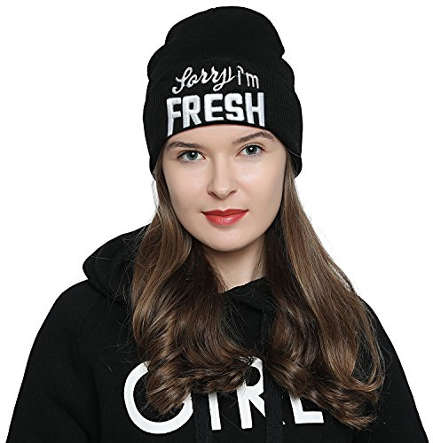 DonDon Mütze Damen Beanie Statement Wintermütze