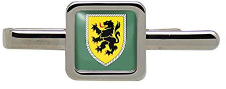 Giftshop UK 10. Panzerdivision Bundeswehr (Deutsche Armee) Quadratisch Krawatte Clip