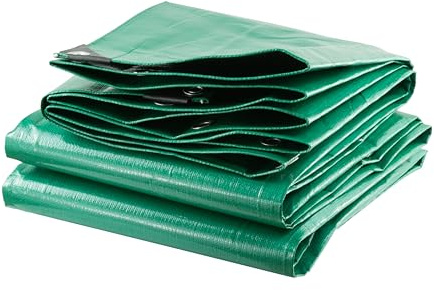 TERRE JARDIN Bâche épaisse Ultra résistante 240 g/m2 - Polyéthylène | Bâche en polyéthylène renforcé 240 g/m², imperméable, traitement anti-UV, œillets métalliques tous les 50 cm, coins renforcés