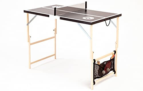 DISH TENNIS BlackBeauty - Mini mesa de ping pong (incluye red)