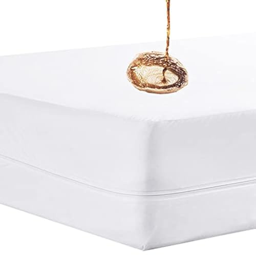 Protège Matelas 90 x 200 Imperméable à Fermeture éclair Housse Matelas Protection Matelas 90x200 Housse de Matelas 30cm de Profondeur (90x200cm)
