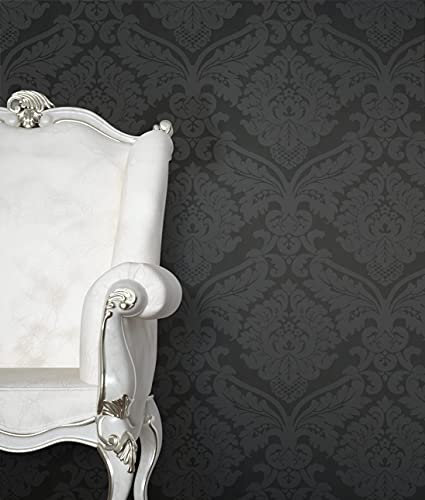 NEWROOM carta da parati Neri Ornamento Carta - Barocco Splendore Glamour