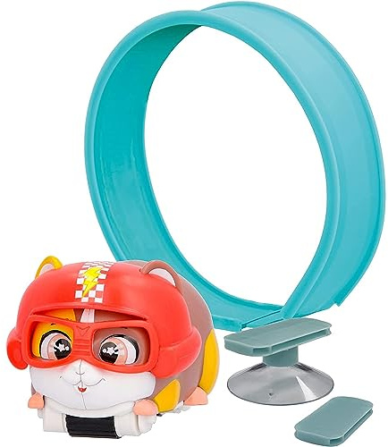 LOOPERS Hammies Speedy, Hamster Collectible Interactive Vehicle with Circuit Runs Inside and Out of Your Wheel - Toy and Game for Boys and Girls + 3 Years Old