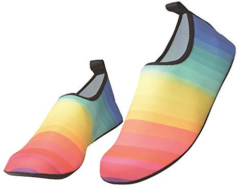 Unterteil Damen Bedruckt und Herren Schwimmsocken Gummi gleiche Strandsocken Herrenbekleidung, mehrfarbig, 48