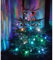Trango 24-flammig LED-Christbaumkerzen 340146RGB Weihnachtskerzen RGB Farbwechsel – 24 LED-Kerzen mit Stecksystem Innenbereich – leuchtende Weihnachten