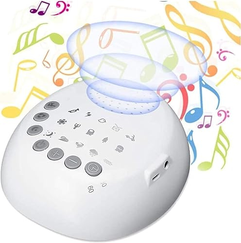 LEONYS Adaptive Sound Technologies High Fidelity White Noise Sound Machine with Unique Non-Looping Fan and White Noise Sounds and Sleep Timer