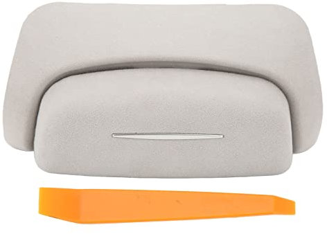 Leapiture Auto-Brillenhalter, Auto-Sonnenbrillen-Aufbewahrungskoffer, Auto-Brillenhalter, Fahrzeug-Sonnenblende, Brillenbox für 3 2017–2023 (Beflockung)