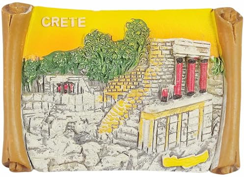 Kühlschrankmagnet Kreta, Griechenland, Reise-Souvenir, 3D-Kühlschrankdekoration, Bastel-Kollektion