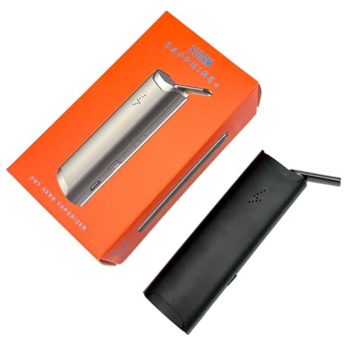Sapphire+ (plus) Portable Vaporizer NEW, Dry Herb and Concentrate Compatible, More Powerful 3600mAh Battery, 80 Minutes Vaping Time, USB-C Charging, Dosing Capsule Compatible.