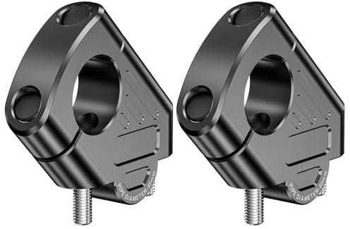 LOKTENWO Aluminum Alloy 1.25” (32mm) Motorcycle Handlebar Risers, Universal Handlebar Mount Clamp Risers Compatible with Motorcycle