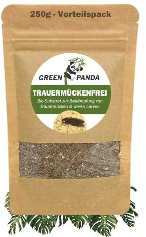 GreenPanda Médicament contre les mouches fongiques – 250 g de substrat pour lutter contre les larves et les moucherons fongiques – Lutte contre les mouches fongiques – Lot avantageux pour 13 pots de