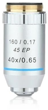 Mikroskopbeobachtung 4X/10X/20X/40X/60X/100X Semi Plan Achromatische Objektive Biologisches Mikroskop EP Objektiv RMS Gewinde 160/0,17 195mm(40X)