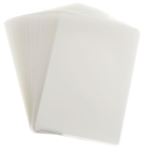 Angoily 100 Sheets Small Laminating Pouches 5x7 Inch 95x135mm Thermal Laminating Film Waterproof Protective Film for Photos and Documents