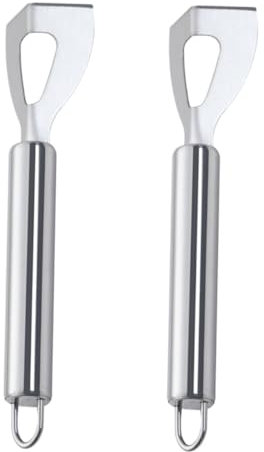 GLEAVI 1 Juego Cortadores De Queso Inoxidable Con Antideslizante Herramientas Cortar Queso Y Fáciles De Limpiar Y Resistentes Oxidación 2 Piezas