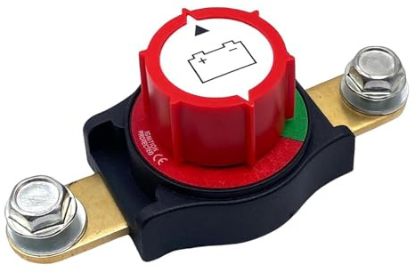 Batteriehauptschalter Autobatterie Trennschalter 12V-48V 275A Batterieschalter Hauptschalter 12V Wasserdichter Batterie Trennschalter für Auto Motorrad Marine Boat Caravan Yacht Bus Boot Reisen