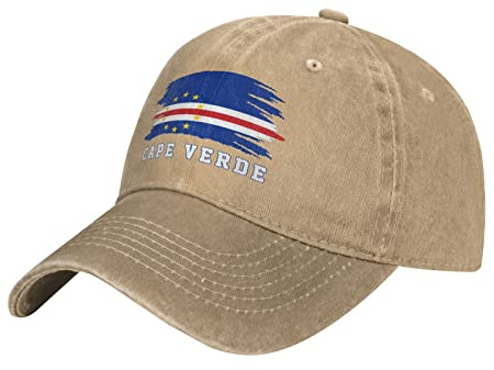 Cape Verde Flag Cape Verdean Men Women Casual Hat Classic Denim Cap Cotton Sports Hat for Hiking Hip Hop Golf