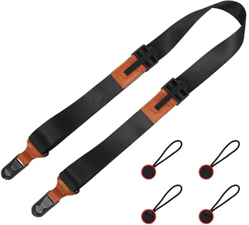 Correa de Camara Con Hebilla de Liberacion Rapida, Nylon Ajustable | Uso a Una Mano, Sirve para la Mayoria de Equipos Fotograficos, Soporta Hasta 90 kg para Viajes, Eventos y Trabajo Diario