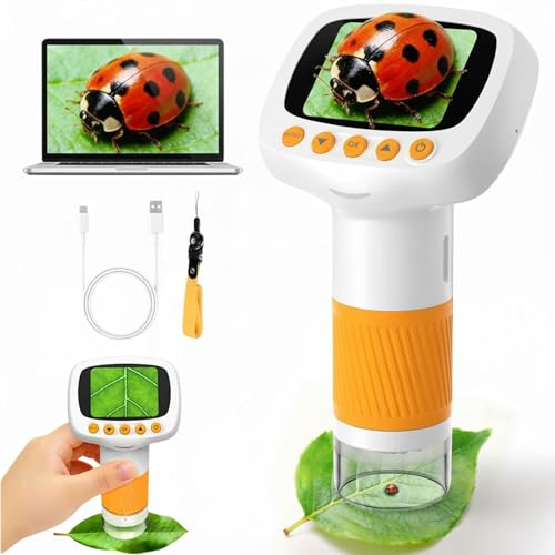 Microscope numérique pour enfants - Portable - USB - Apprentissage - Jeu éducatif - Découvrez le monde qui vous entoure