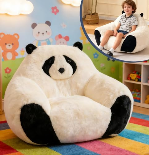 Bean Bag Chairs for Kids/Teens/Toddlers, Oversized Boneless Couch Chair, Comfy Foam Beanbag Lazy Sofa with Fluffy Faux Fur for Living Room, Bedroom, Reading Room, Gaming Room, Lounge, Small Spaces