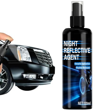 Vernice Spray Fosforescente,120 ml Agente Riflettente Notturno,Vernice Spray Riflettente | per Auto Bici Attrezzatura da Outdoor Ciclismo Corsa Zaino Casco Passeggino