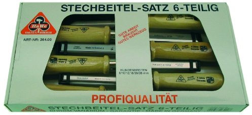 HaWe 264.00 Stechbeitel-Satz Profi 6-teilig