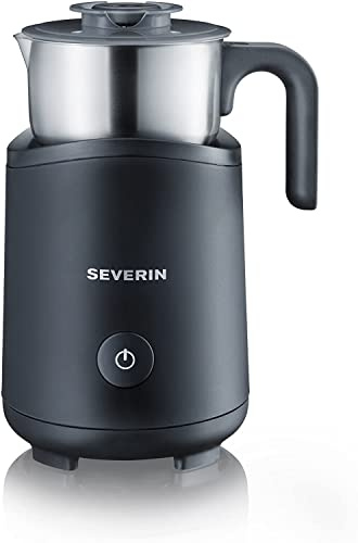 SEVERIN Émulsionneur de Lait, Lait à Réchauffer (jusqu'à 180 ml), Mousse (jusqu'à 120 ml), Induction, SM 9495, Inox/Noir