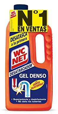 WC Net - Energy Desatascador Gel para Tuberías, Desatasca a la Primera, 1L, El embalaje puede variar
