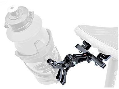 Fahrrad Adapter für 2 Flaschenhalter AO-S1 für Montage am Sattel schwarz