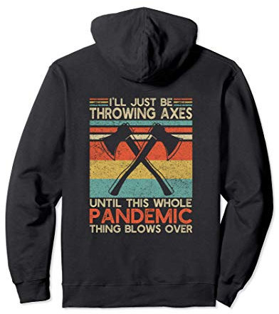 vintage de lancer de hache Lanceur de hache Axe Throwing Sweat à Capuche