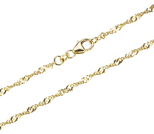 NKlaus 18,5cm Armband Singapur Kette 333 Gelb Gold 8 Karat Damen Amrkette designer Goldkette 2269