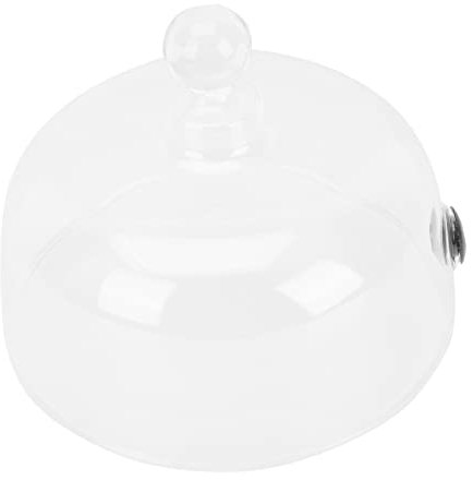 Yardwe Cloche de Service en Verre Fumé 1 Pièce pour Présentation