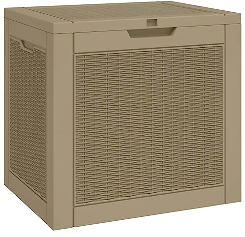 vidaXL Gartenbox Hellbraun 55,5x43x53 cm Polypropylen