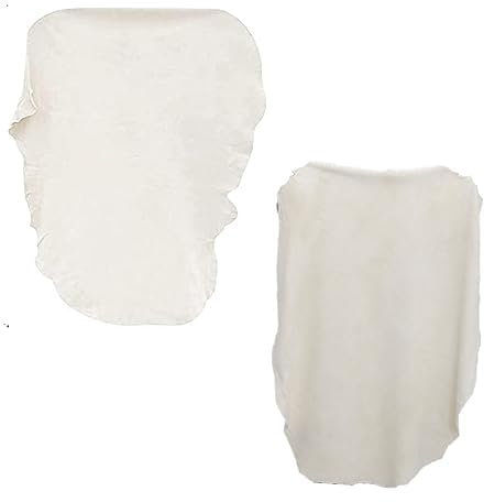YINGLUOEU 2Pcs Peau De Chamois Naturelle ChamoiséE Cuir VéRitable Qualité Serviette De SéChage pour Voiture pour Verre Miroir Vitre dans Voiture Moto