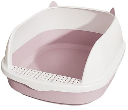 Padella per gatti viola: telaio staccabile, design resistente con sabbiera, ideale per piccoli animali come conigli, gattini e coniglietti