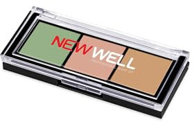NEWWELL Makeup Camouflage mit Concealer in 3 Farbtönen für eine makellose Haut I Diese Palette bietet eine hohe Deckkraft und passt sich Hautton an – für ein natürliches Finish